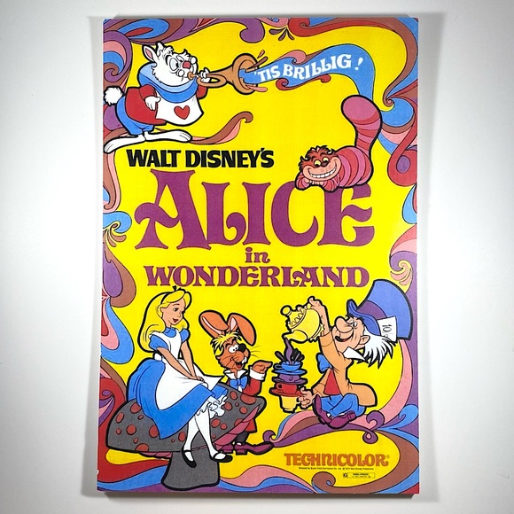 Reproduction of vintage Alice in Wonderland poster